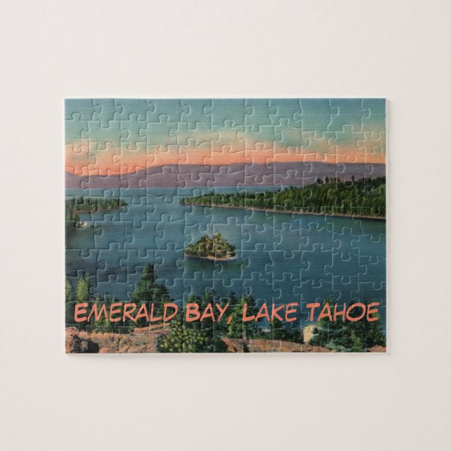 Vintager See Tahoe Emerald Bay Puzzle (Horizontal)