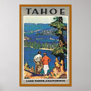 Vintager See Tahoe Reiseplakat Poster