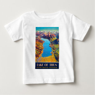 Vintager See Thun Schweiz Reisen Baby T-shirt
