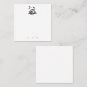 Vintager Seemannsfisch Persönlich Mitteilungskarte