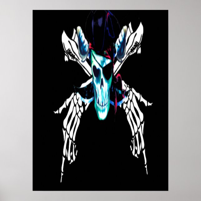 Vintager Seepferd Poster (Vorne)