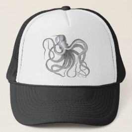 Vintager Seesteampunk Kraken-Sommerdruck Truckerkappe