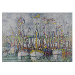 Vintager Segen der Thunfischflotte in Groix Schneidebrett