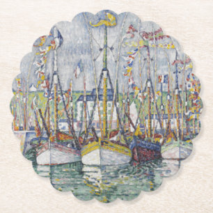 Vintager Segen der Thunfischflotte in Groix Untersetzer