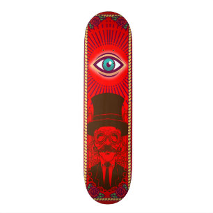 Vintager sehender Augenpunkskateboard Skateboard