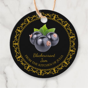 Vintager, selbstgemachte Blackcurrant Jam Hang Tag Geschenkanhänger