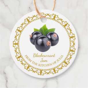 Vintager, selbstgemachte Blackcurrant Jam Hang Tag Geschenkanhänger