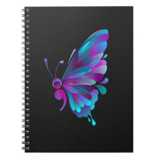 Vintager Semikolon Schmetterling Semikolon tätoto  Notizblock