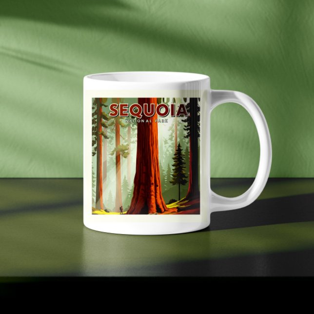 Vintager Sequoia-Nationalpark Kaffeetasse (Von Creator hochgeladen)