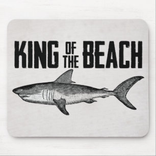 Vintager Shark Beach King Mousepad