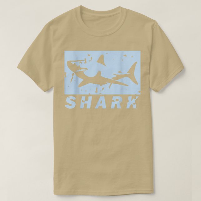 Vintager SHARK-Cooler MeeresbiologeGeschenk T-Shirt (Design vorne)