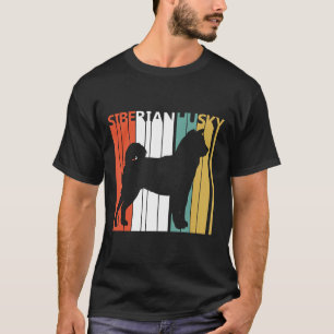 Vintager sibirischer Husky T-Shirt