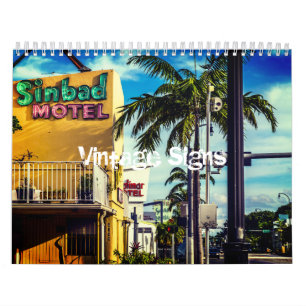 Vintager Signaturkalender Kalender