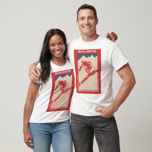 Vintager Ski New York Resort Bristol T-Shirt