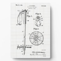 Vintager Ski-Pole - Patenttablette