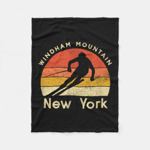 Vintager Ski Windham Mountain New York Fleecedecke