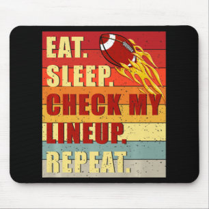 Vintager Sleep Karo Mein Lineup Wiederholung Fanta Mousepad