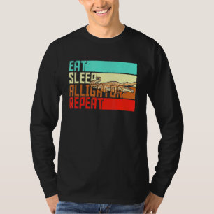 Vintager Sleep Repeat Alligator T-Shirt