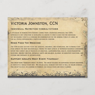 Vintager Smaragdgrüner Herz-Blattbaum Postkarte