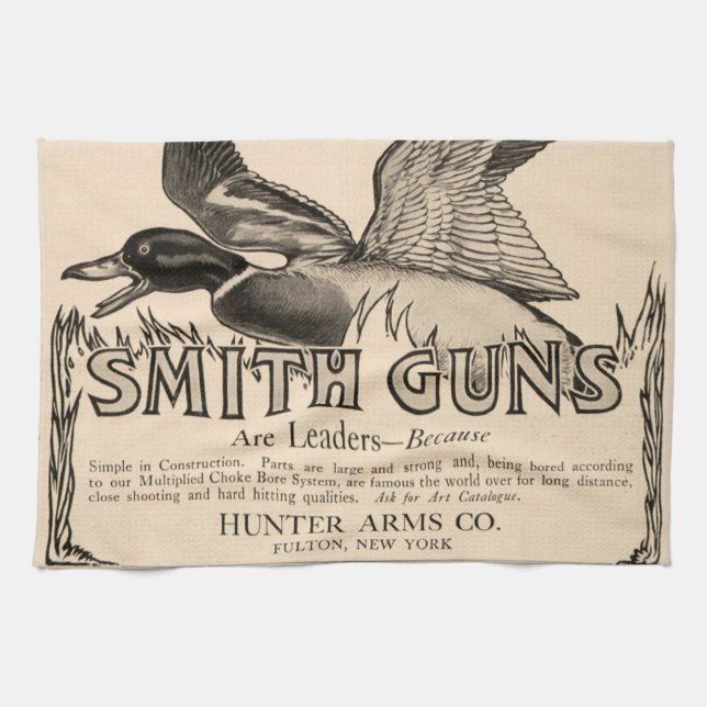 Vintager Smith schießt Enten-Jagd-Küchen-Tuch Geschirrtuch (Horizontal)