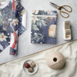 Vintager Snowman & Christmas Florals Geschenkpapier<br><div class="desc">Whimsical Festival Vintag Snowman & Christmas Florals Geschenkpapier für alle Ihre Weihnachtsgeschenke & Projekte. Danke,  dass du in meinem Laden einkaufen warst! Alle meine Liebe,  Fluid,  Digital,  Dotted & Graphic Arts</div>