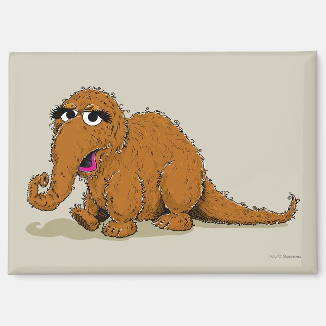 Vintager Snuffleupagus Magnet (Vorderseite)