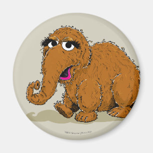 Vintager Snuffleupagus Magnet