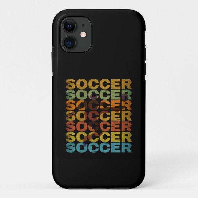 VINTAGER SOCCER Case-Mate iPhone HÜLLE (Rückseite)