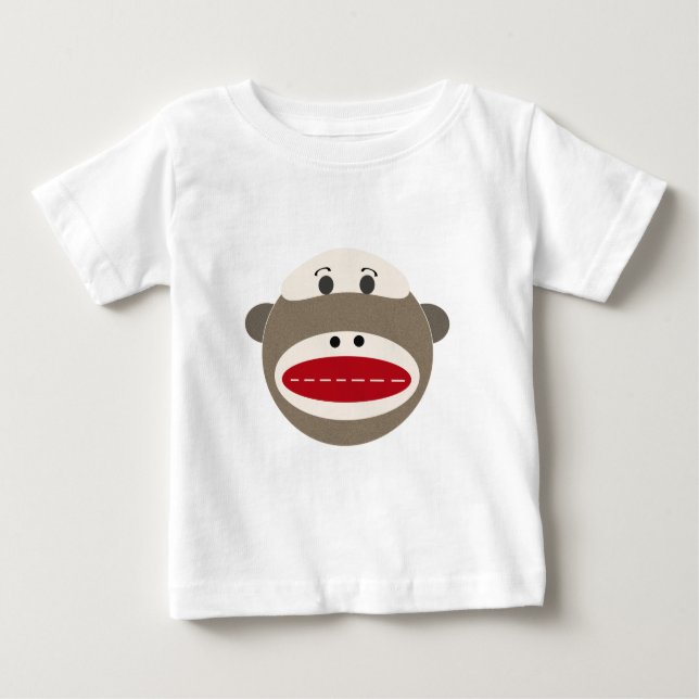 Vintager Socken-Affe durch OOPSY Baby T-shirt (Vorderseite)