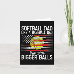 Vintager Softball-Vater wie ein Baseball-Vater US- Karte