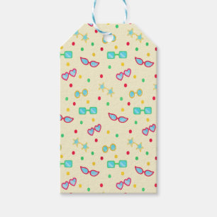 Vintager Sommer-Sonnenbrille Star Polka Dot Geschenkanhänger