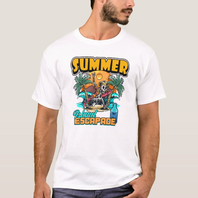 Vintager Sommer T-Shirt (Vorderseite)