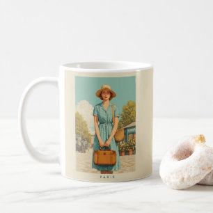 Vintager Sommerwanderweg Paris Kaffeetasse