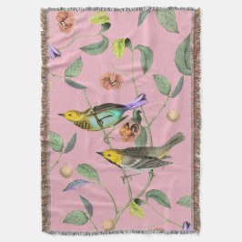 Vintager Songbird Pink Decke