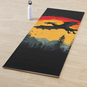 Vintager Sonnenschutzdrache Yogamatte