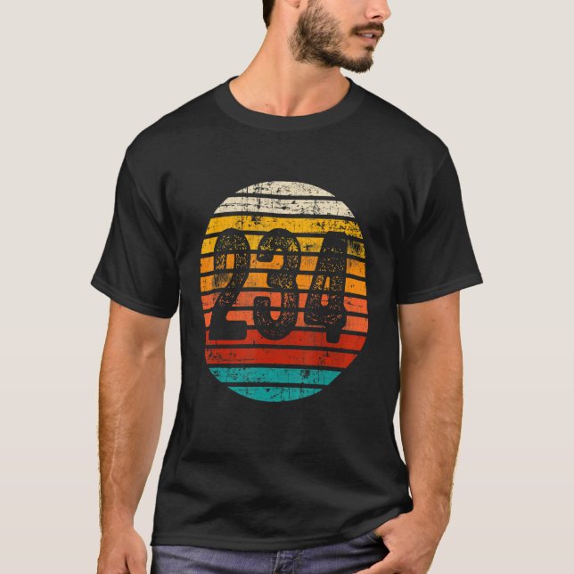 Vintager Sonnenuntergang 234 Bereichscode T-Shirt (Vorderseite)