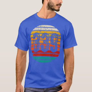 Vintager Sonnenuntergang 339 Bereichscode T-Shirt