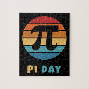 Vintager Sonnenuntergang 3.14 Happy Pi Day Puzzle
