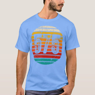 Vintager Sonnenuntergang 575 Bereichscode T-Shirt
