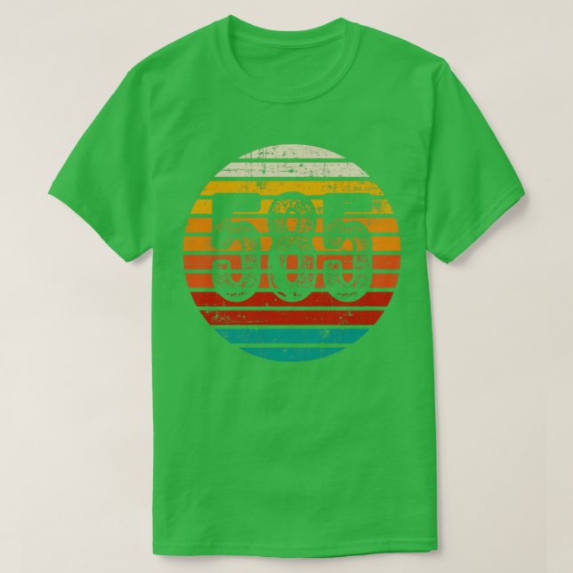 Vintager Sonnenuntergang 585-Flächencode T-Shirt (Design vorne)