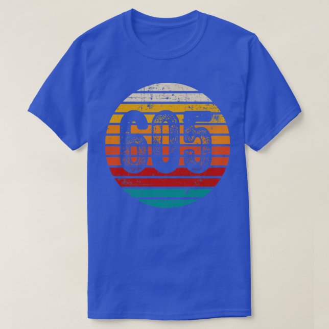 Vintager Sonnenuntergang 605-Bereichscode T-Shirt (Design vorne)