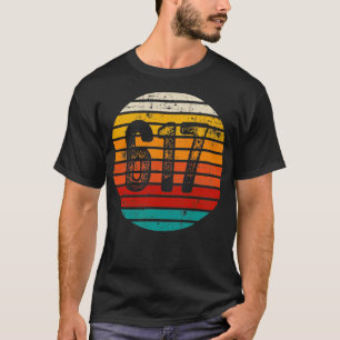 Vintager Sonnenuntergang 617 Bereichscode T-Shirt