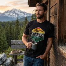 Vintager Sonnenuntergang Alaska Natur Landschaftli