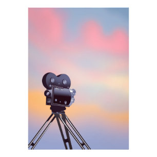 Vintager Sonnenuntergang Fotodruck