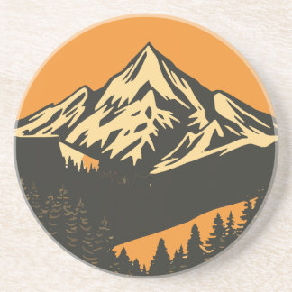 Vintager Sonnenuntergang Getränkeuntersetzer