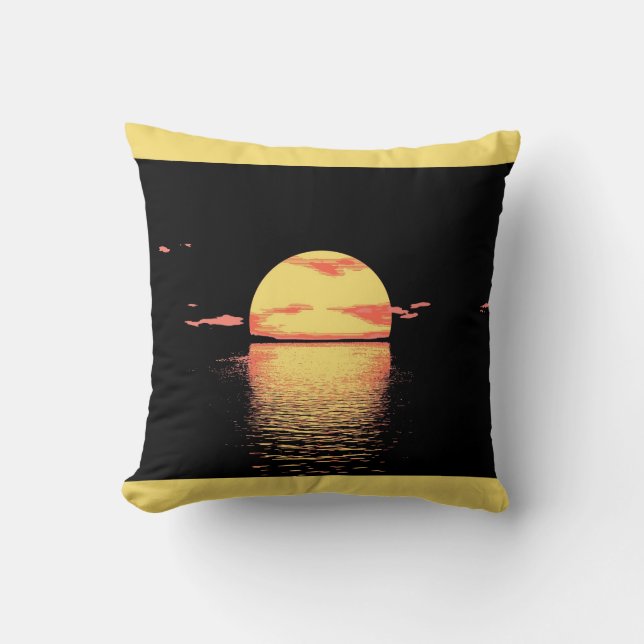 Vintager Sonnenuntergang - Kissen (Vorderseite)