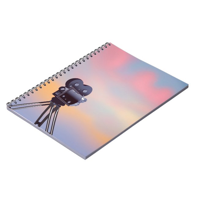 Vintager Sonnenuntergang Notizblock (Linke Seite)