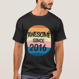Vintager Sonnenuntergang Phantastisch seit 2016 Ge T-Shirt