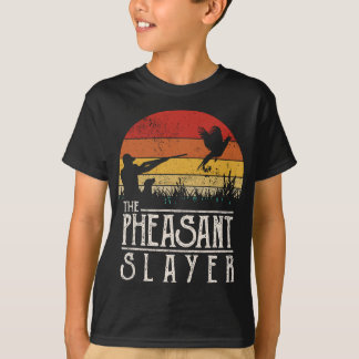 Vintager Sonnenuntergang Retro Stil Fasant Jagd Ph T-Shirt