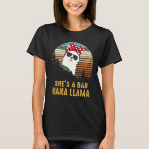 Vintager Sonnenuntergang Sie ist ein schlechter Na T-Shirt